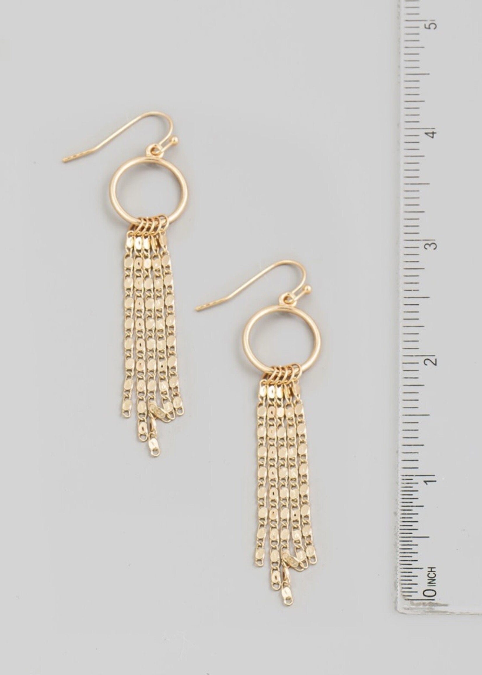 Glistening Chain Hoop Earrings