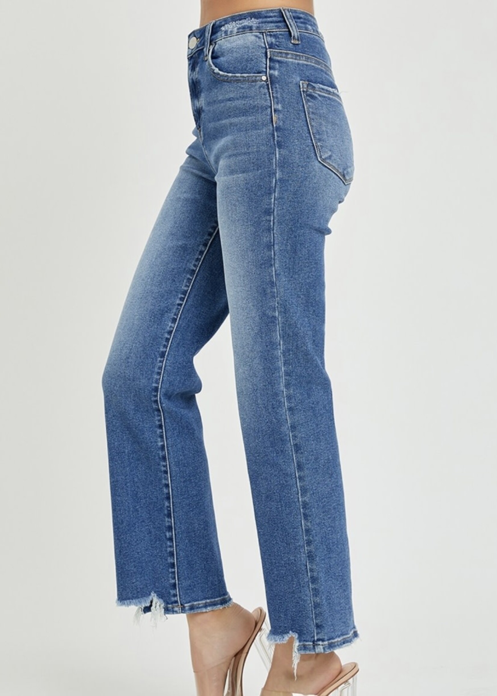 Laila High Rise Straight Jeans