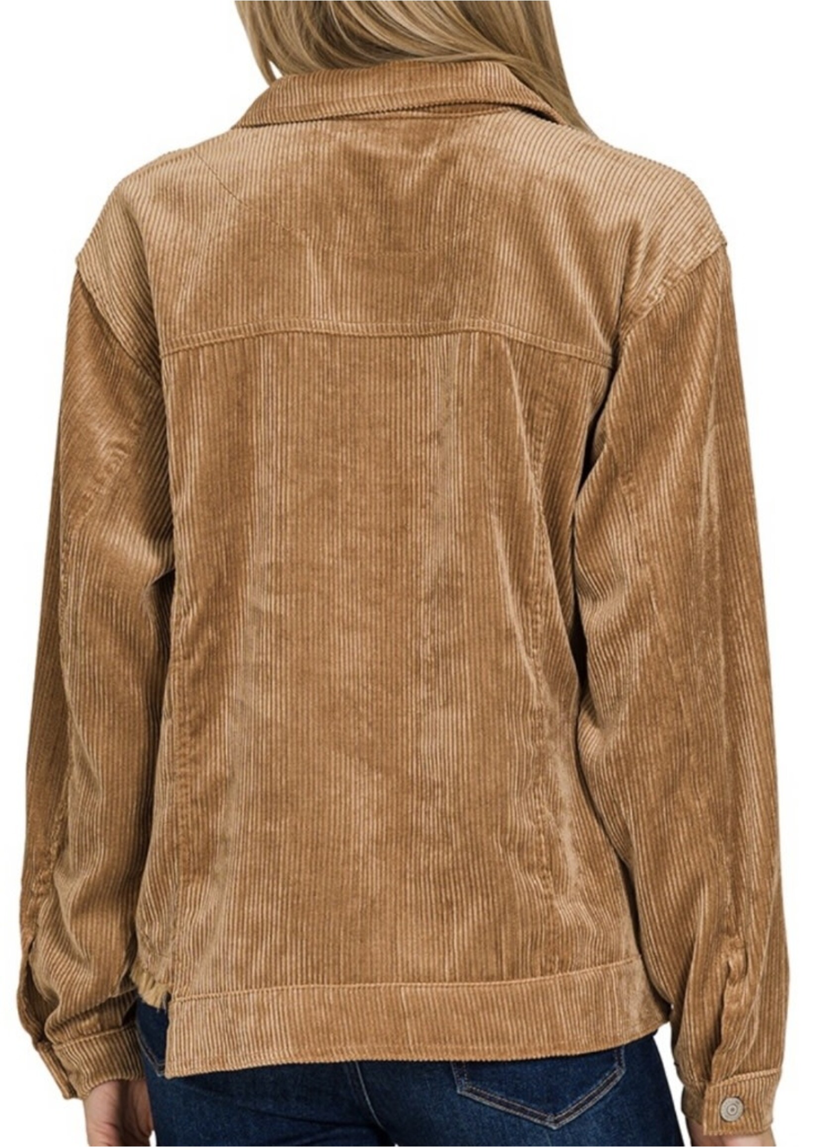 Rachael Distressed Corduroy Jacket