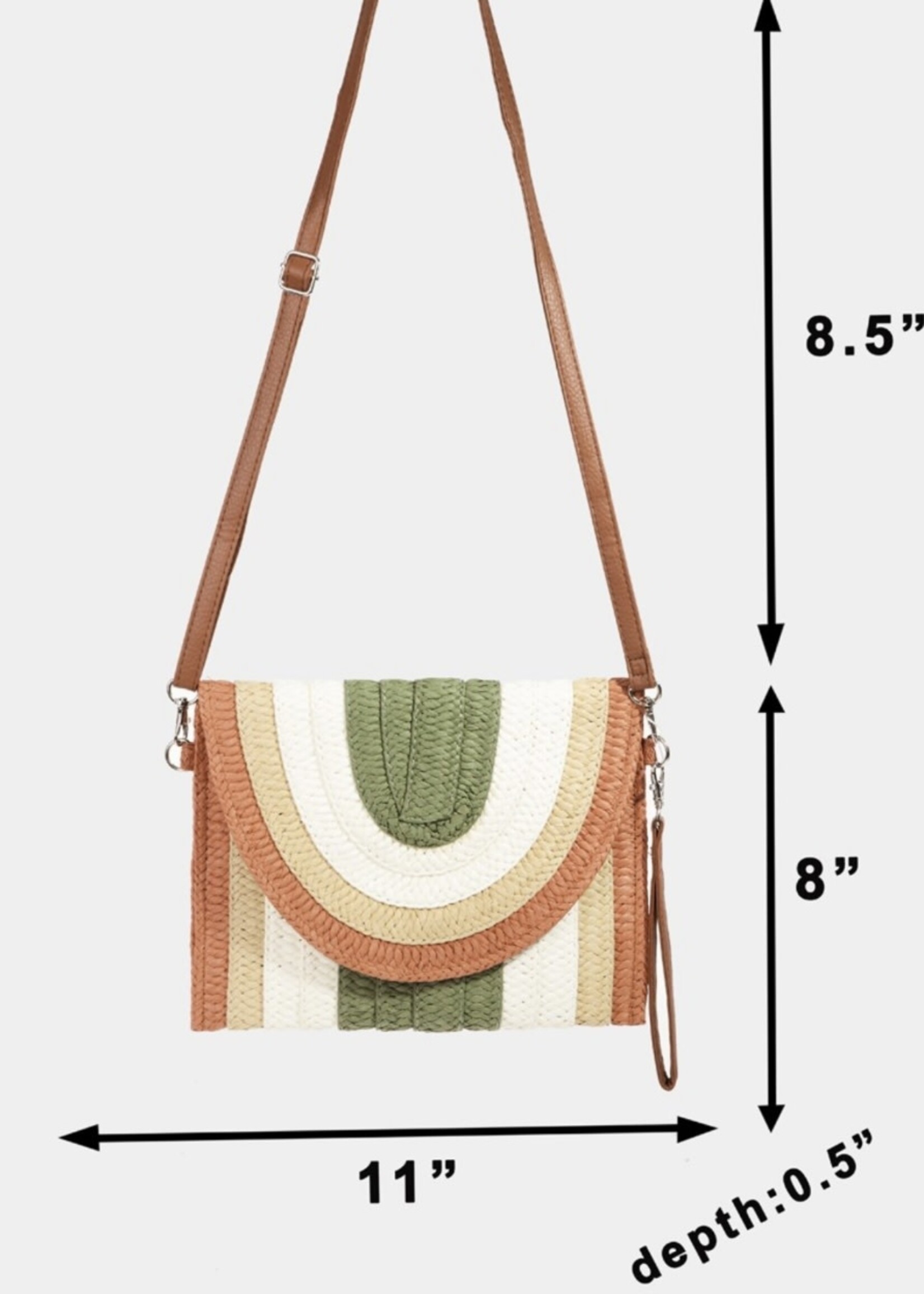 Rudie Straw Envelope Bag