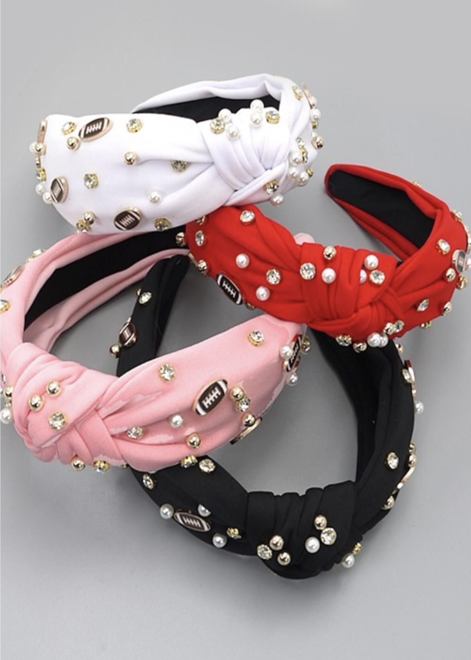 Game Day Rhinestone & Pearl Headbands