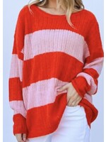 All About Love Striped Sweater