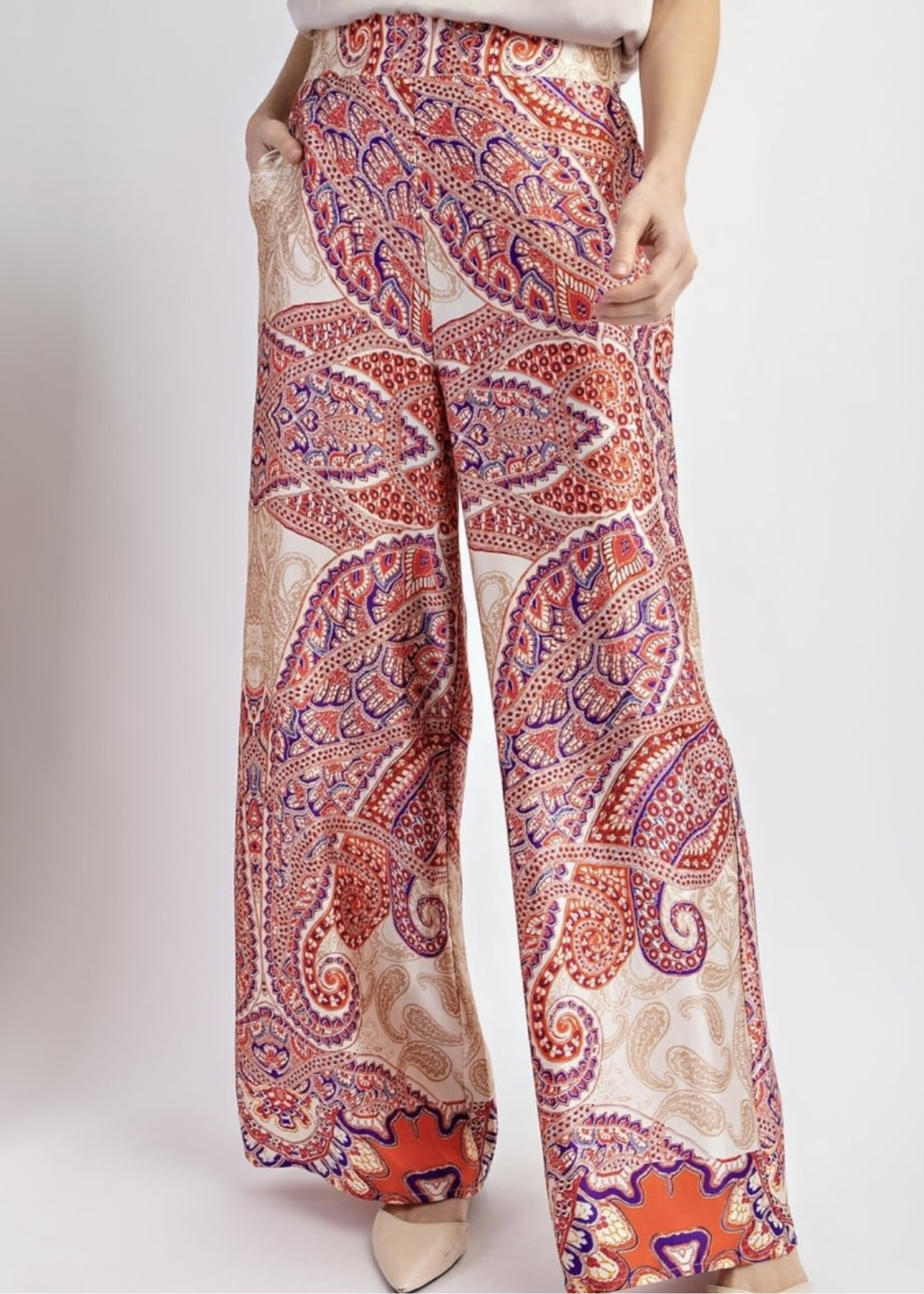 Rowen Paisley Print Pants