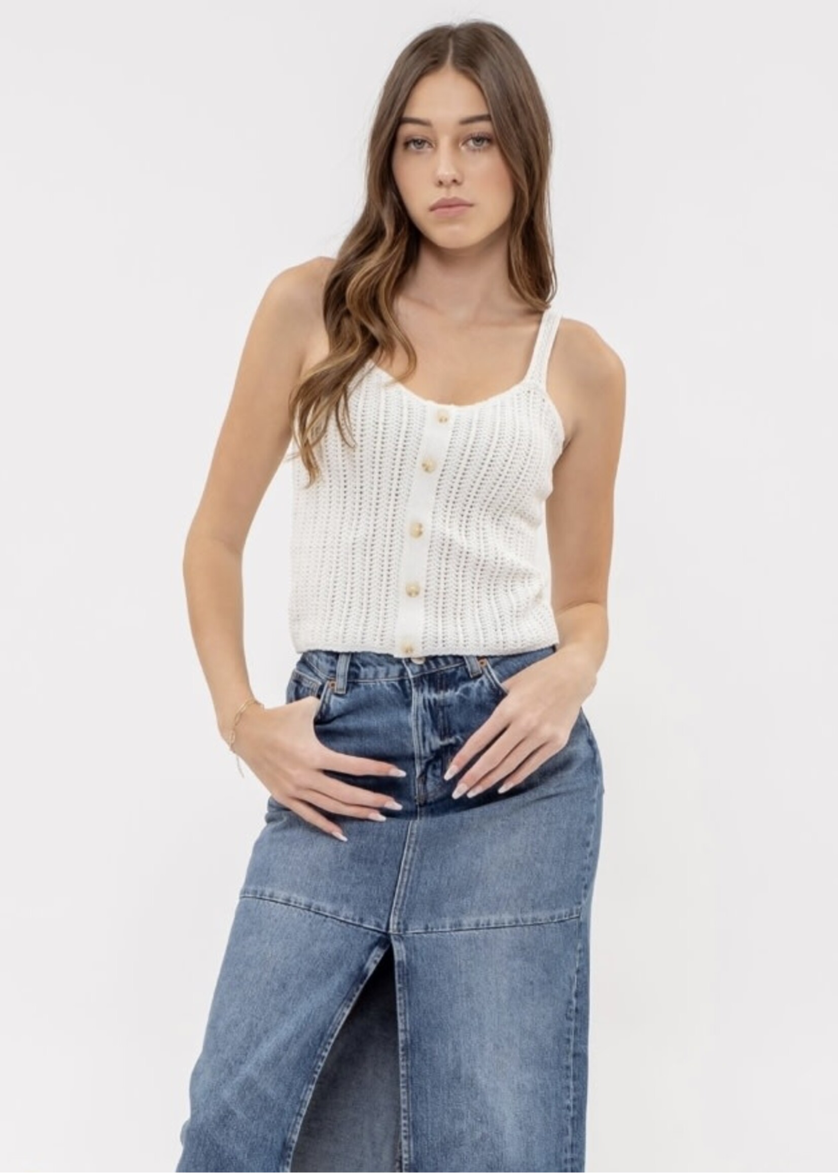 Anslee Button Down Cami