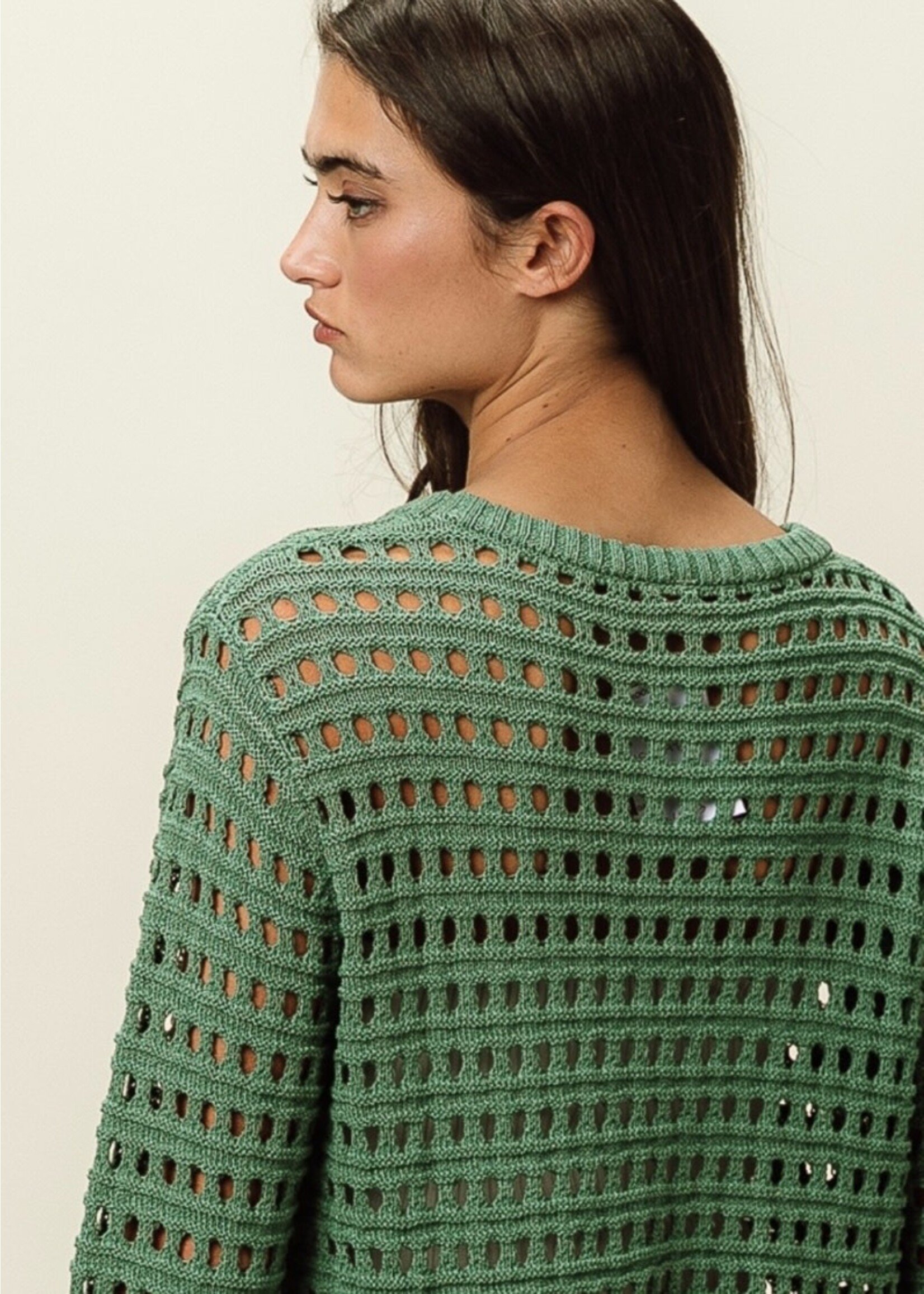 Gia Open Knit Sweater