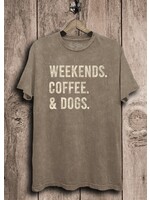 Weekends, Coffee & Dogs Graphic Tee