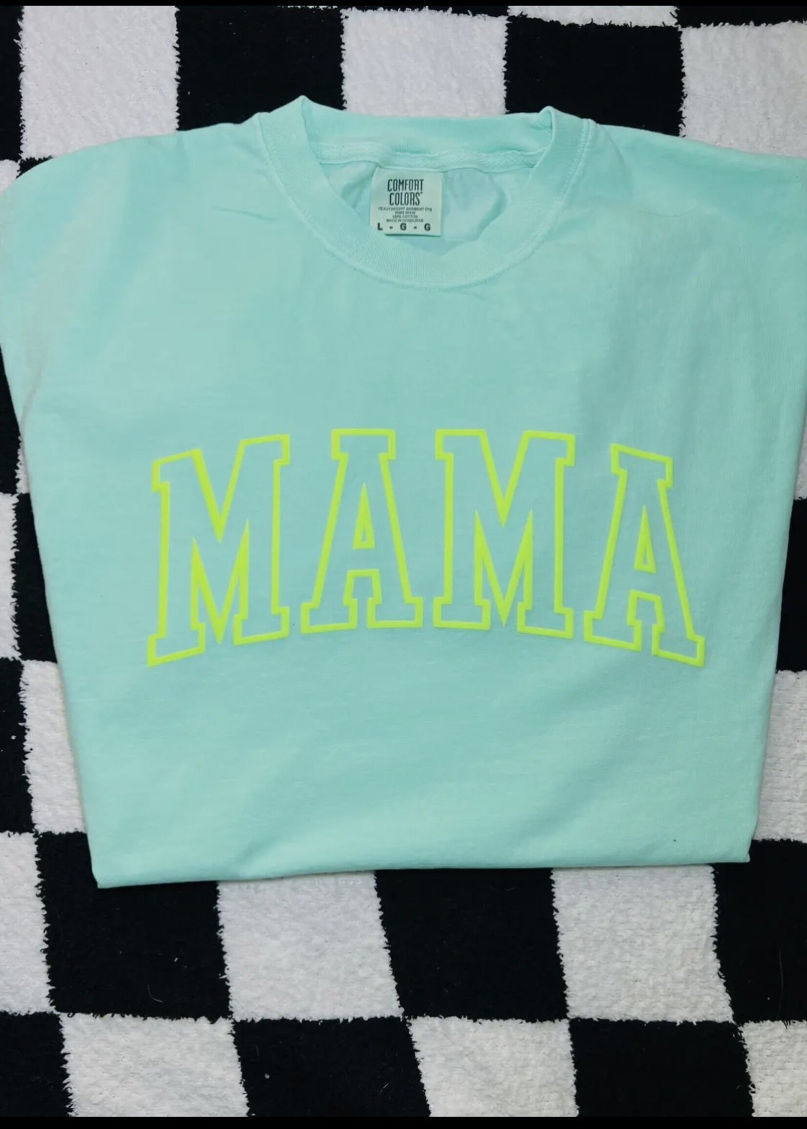 Neon Mama Puff Comfort Colors Tee