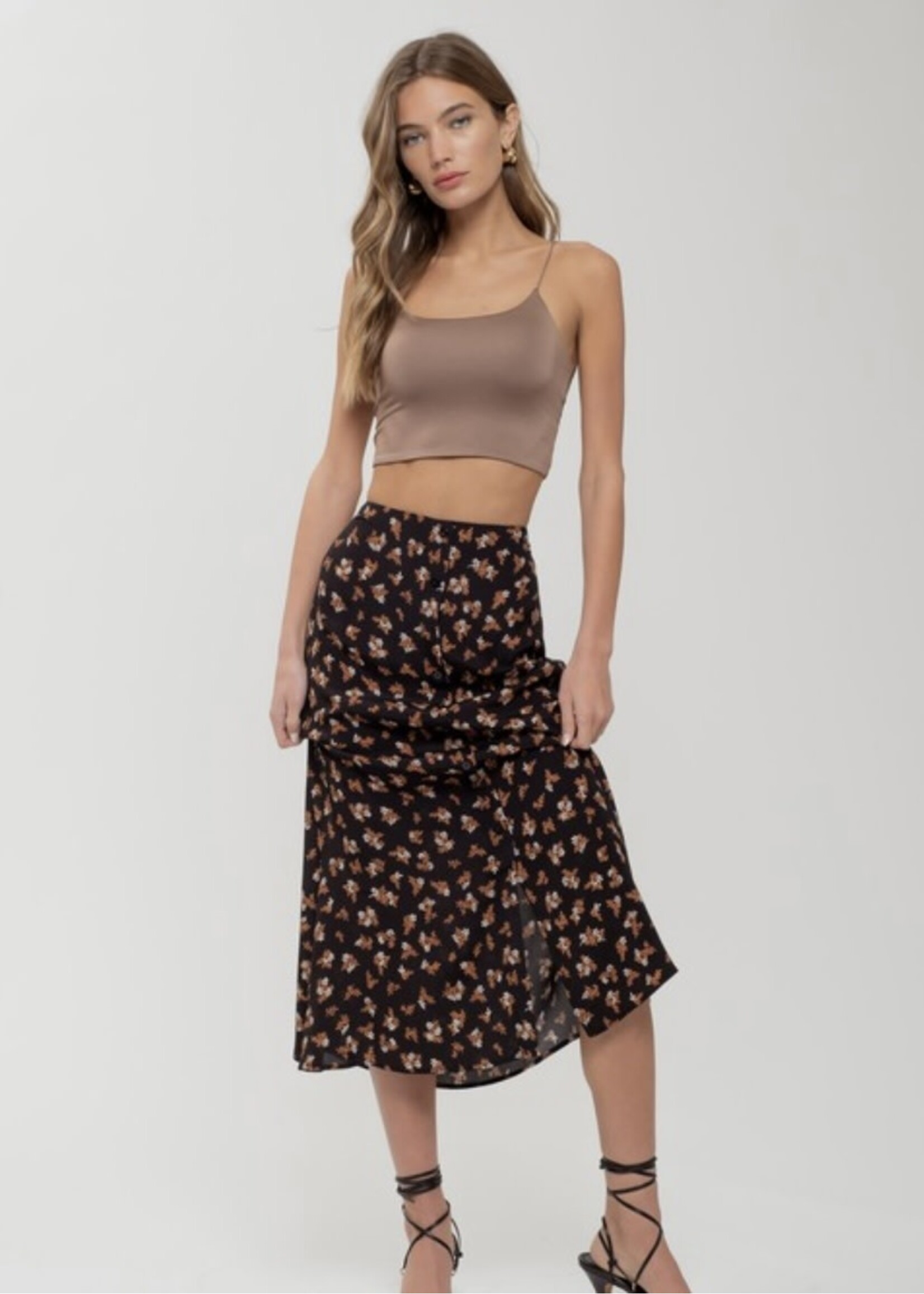 Dance With Me Floral Skirt