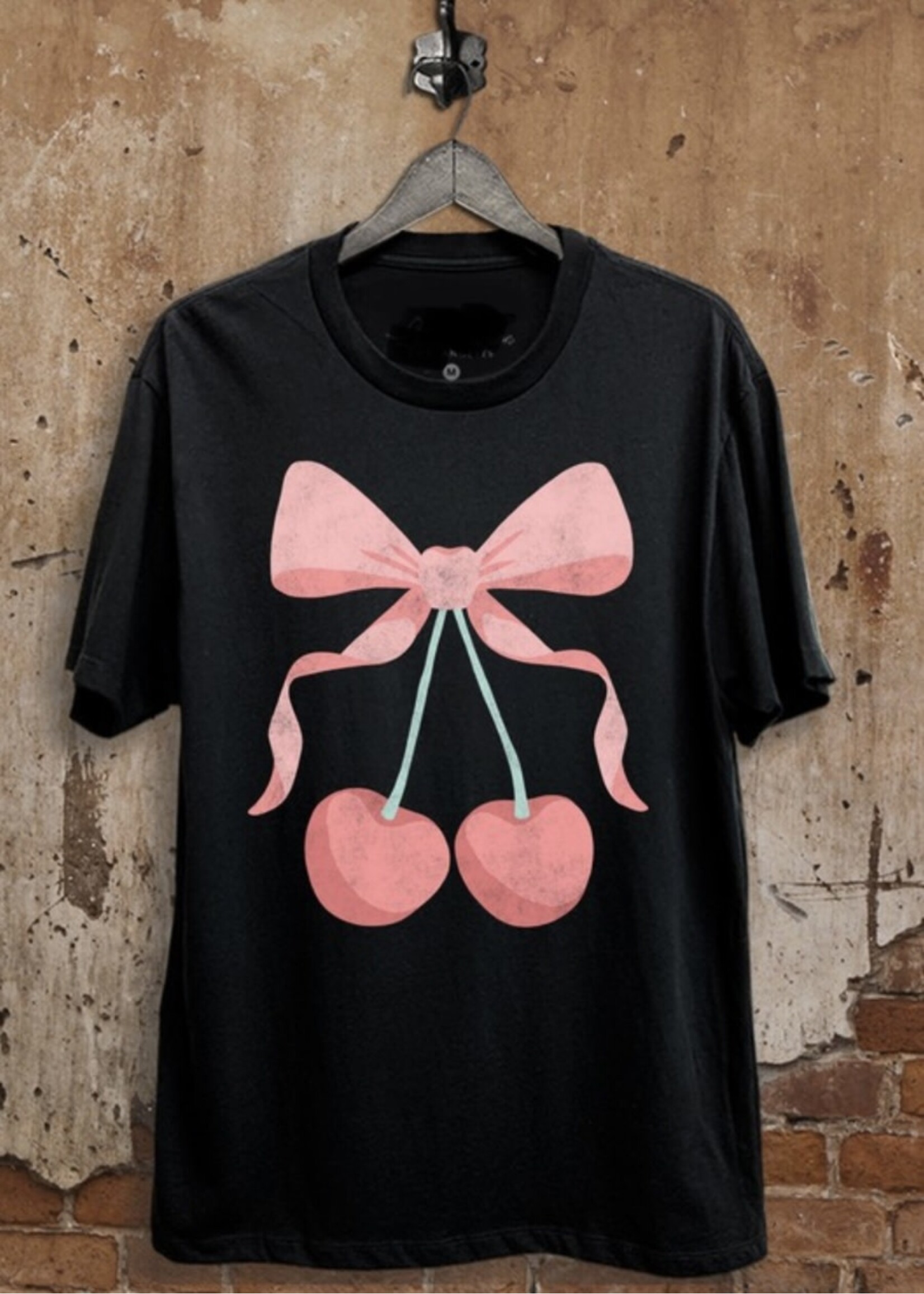 Cherry Ribbon Graphic Tee