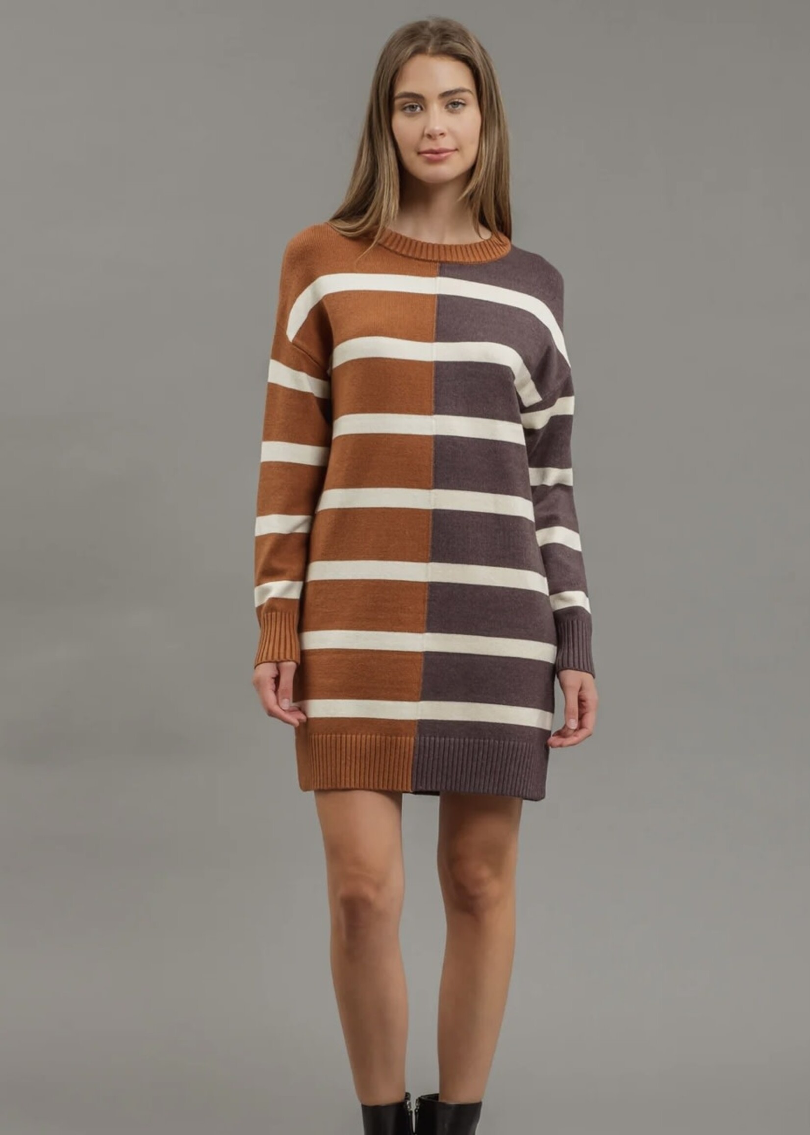 Maple Striped Colorblock Dress