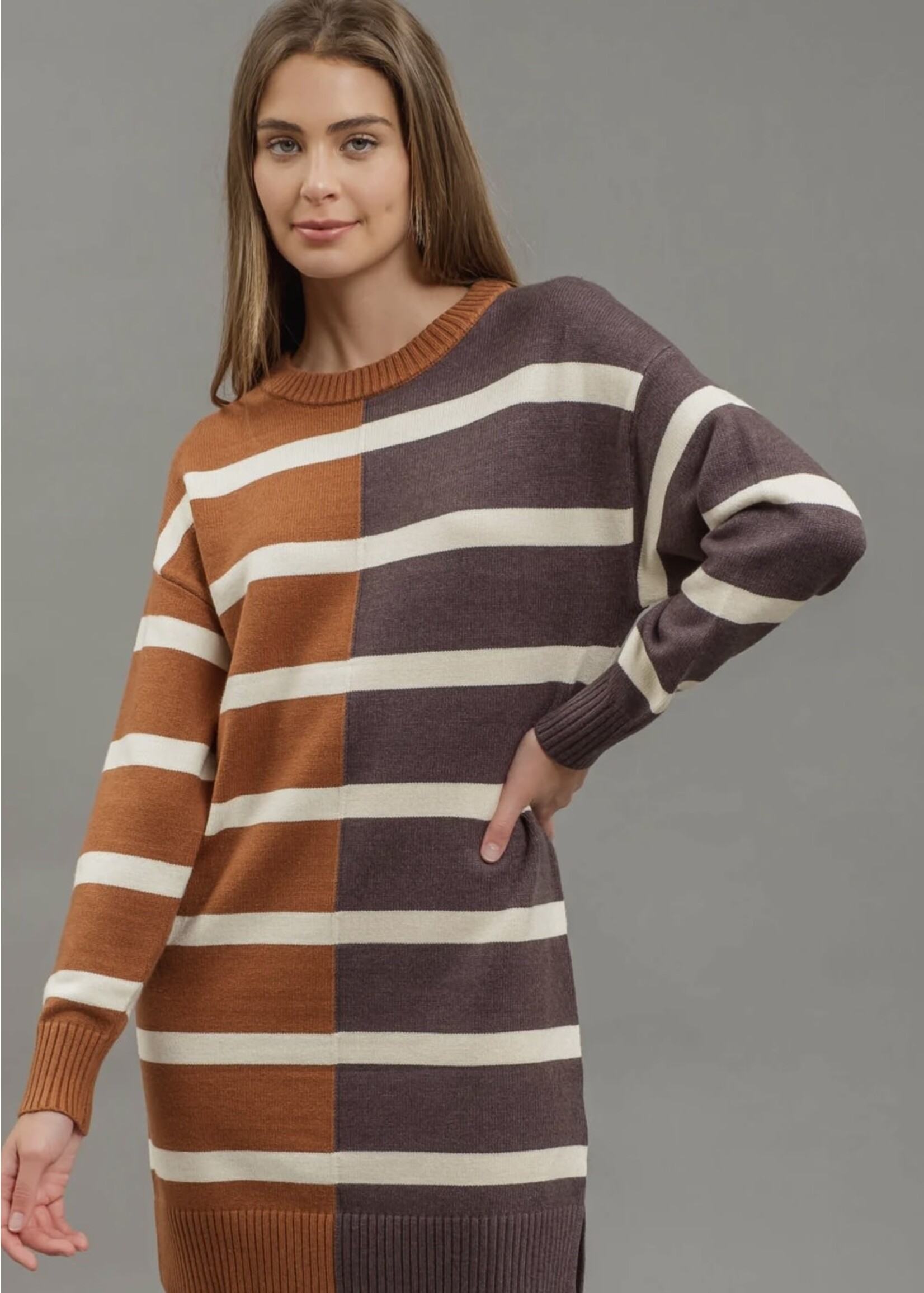 Maple Striped Colorblock Dress