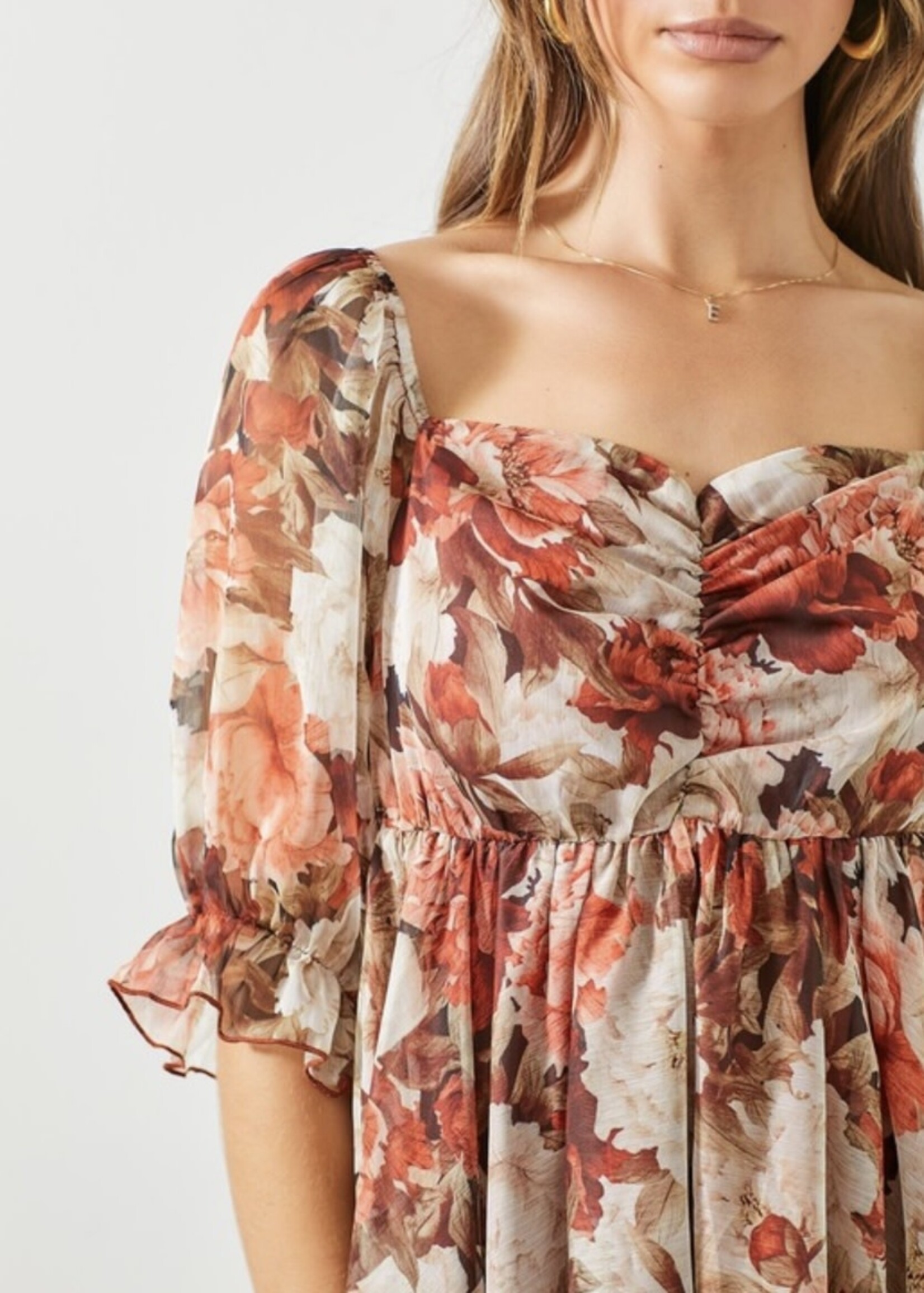 Falling For You Floral Dress