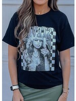 Stevie Check Print Graphic Tee