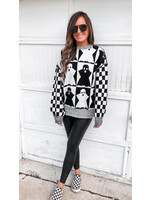 Ghost Oversized Checkered Sweater