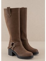 Leanne Knee High Moto Boots
