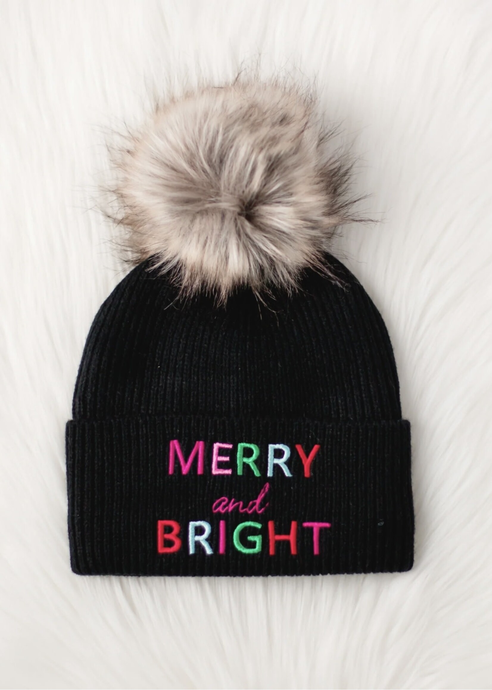 Merry & Bright Fleece Lined Beanie