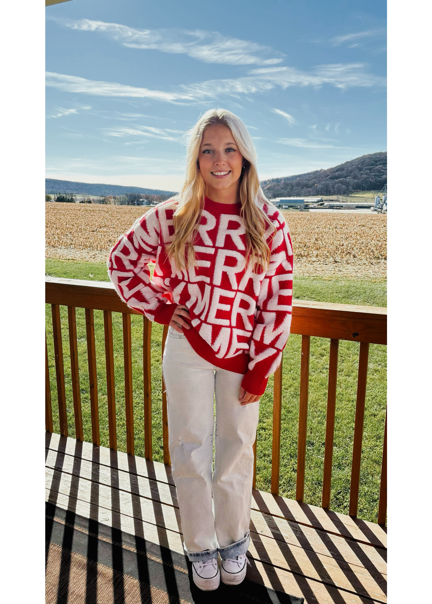 Be Merry Oversized Sweater