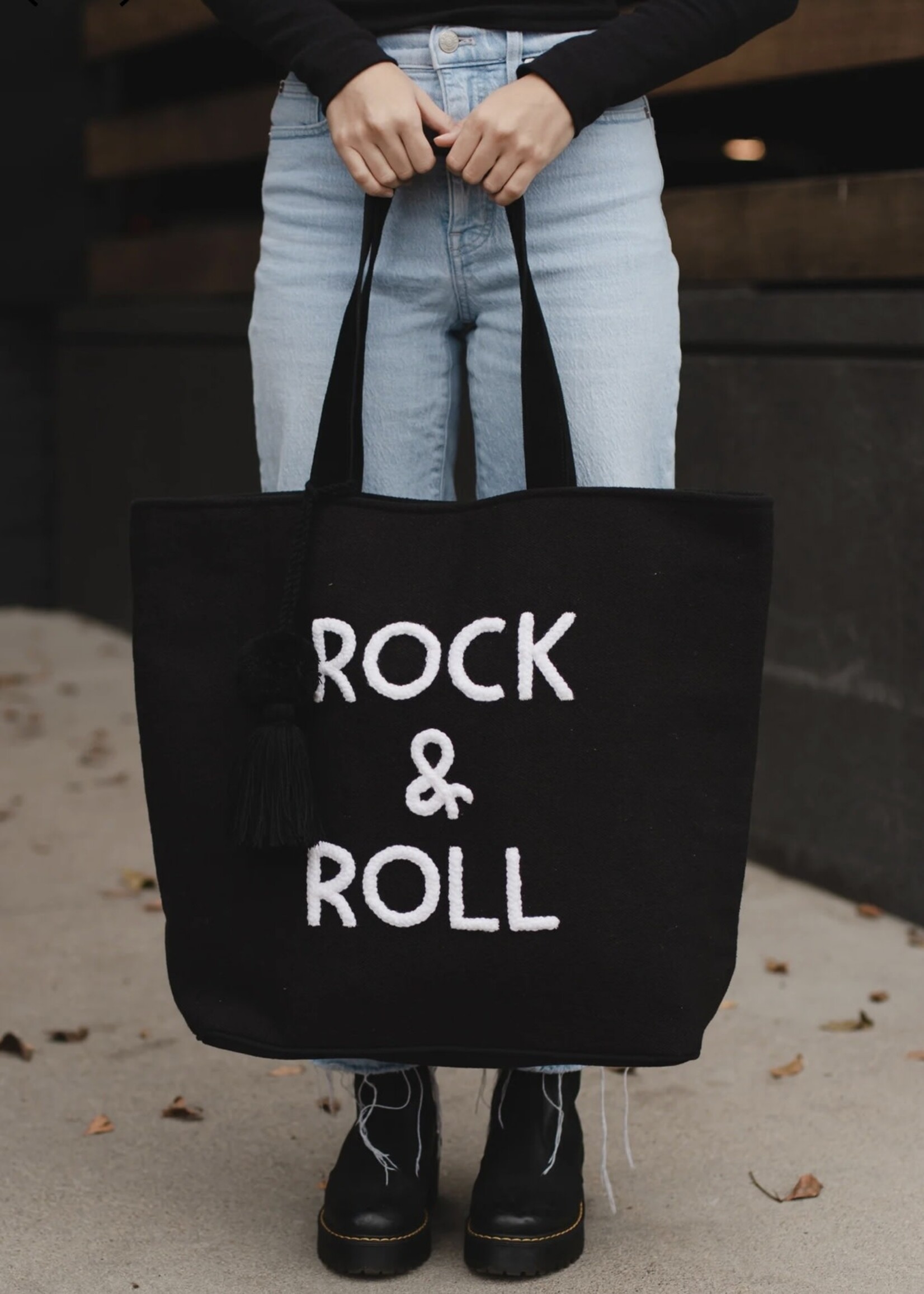 Rock & Roll Woven Tote