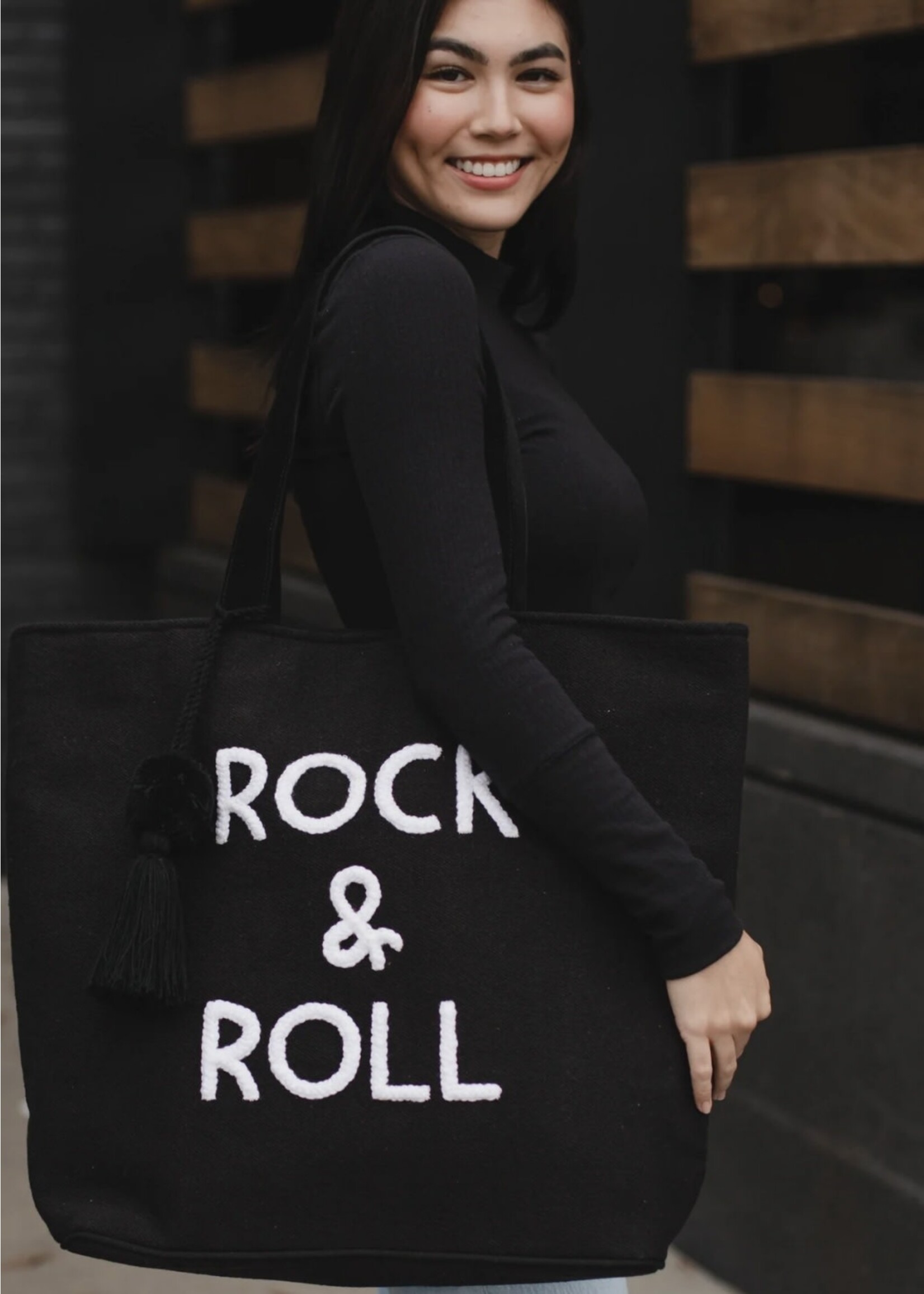Rock & Roll Woven Tote