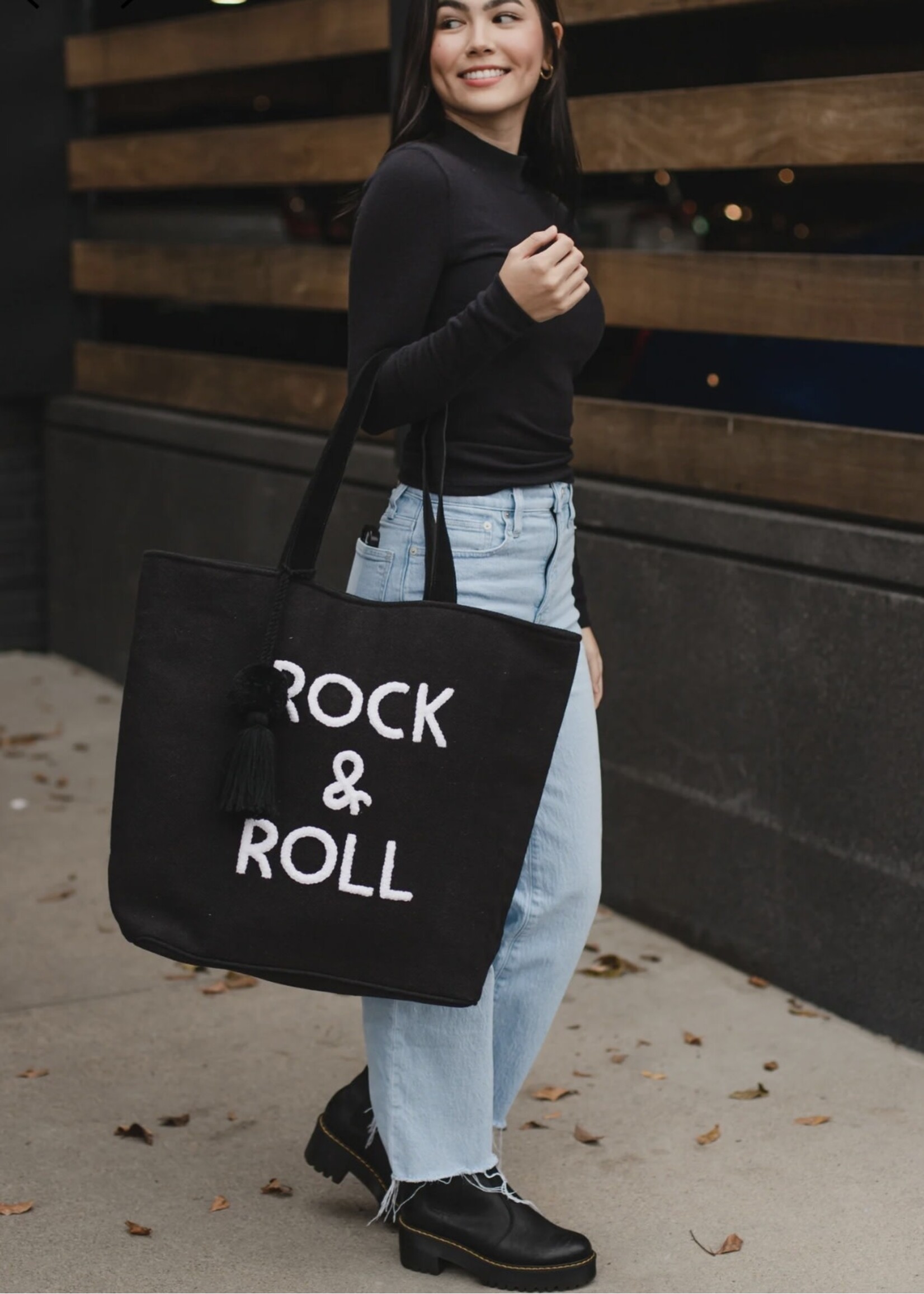 Rock & Roll Woven Tote