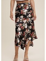Taelyn Floral Print Midi Skirt