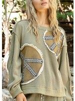 Peace Patch Thermal Top with studs