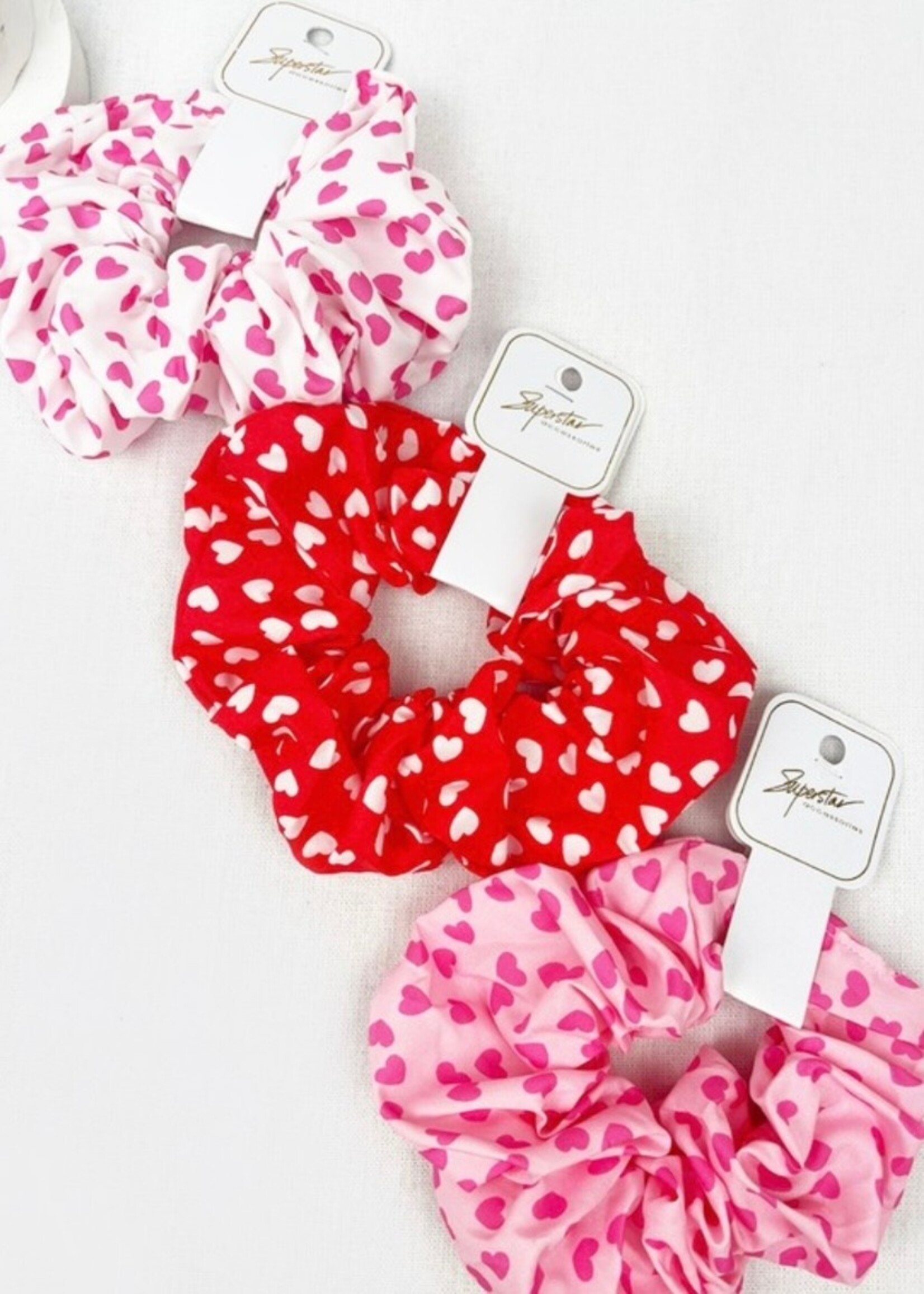 Mixed Heart Pattern Scrunchie