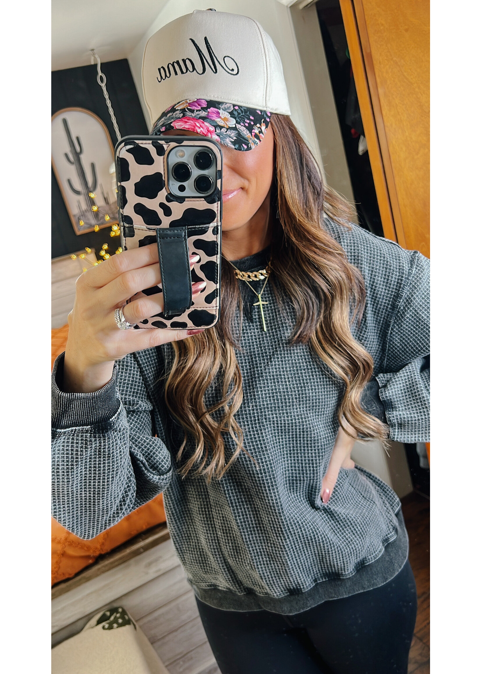 Pretty Mama Floral Trucker Hat