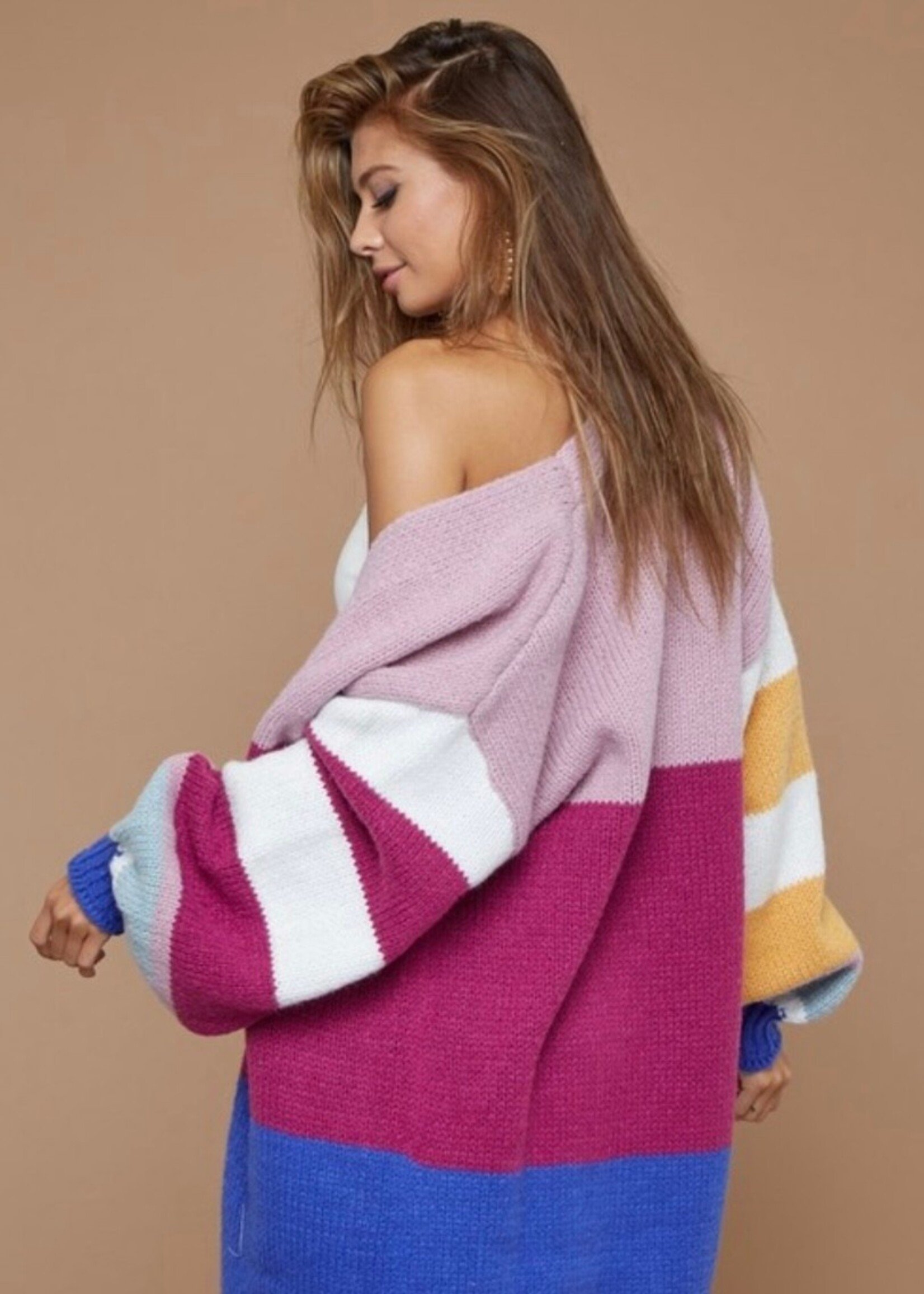 Hayes Striped Cardigan