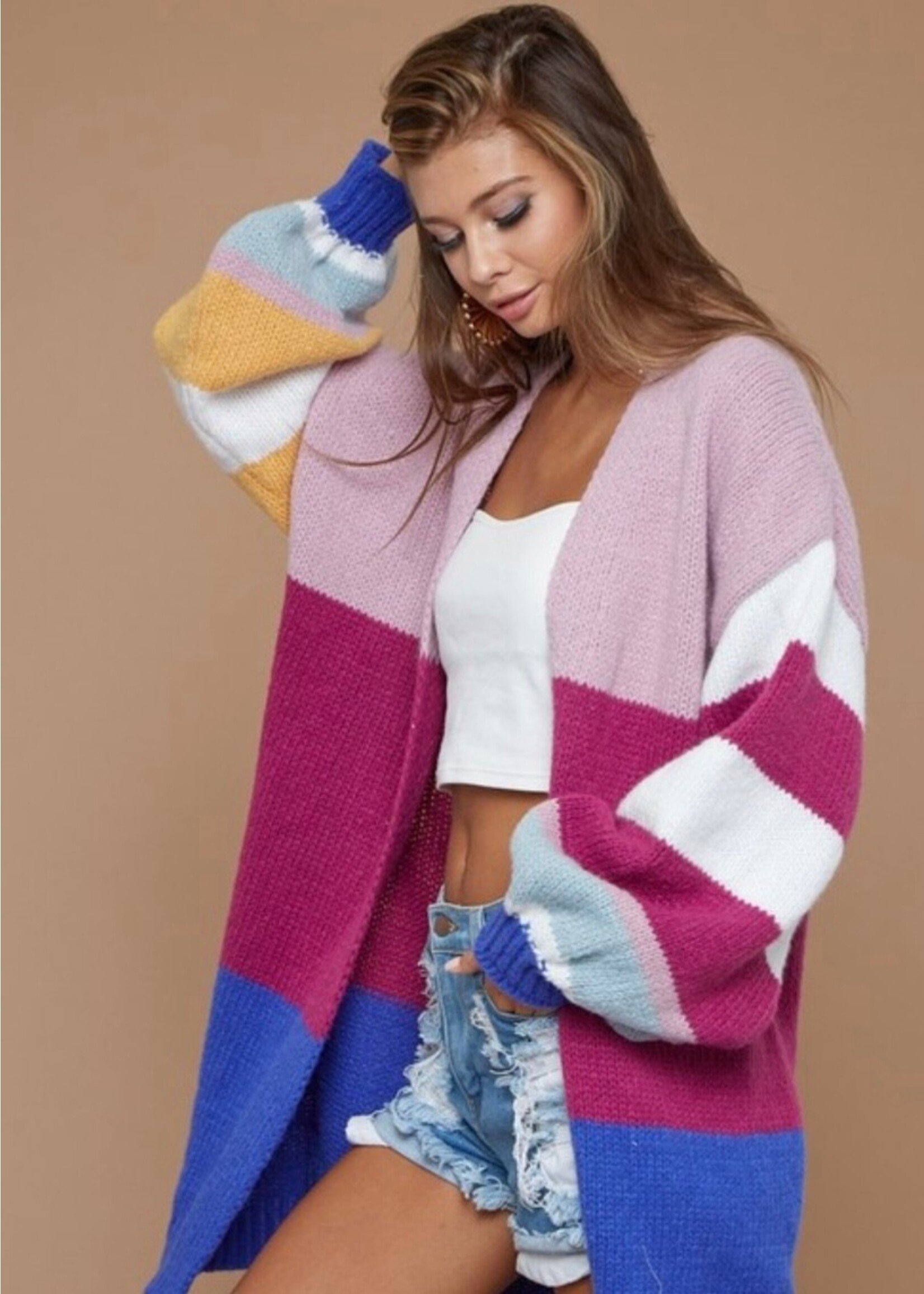 Hayes Striped Cardigan