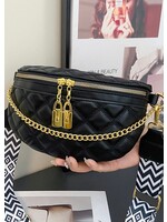 Vegan Quilted Crossbody Bum Bag