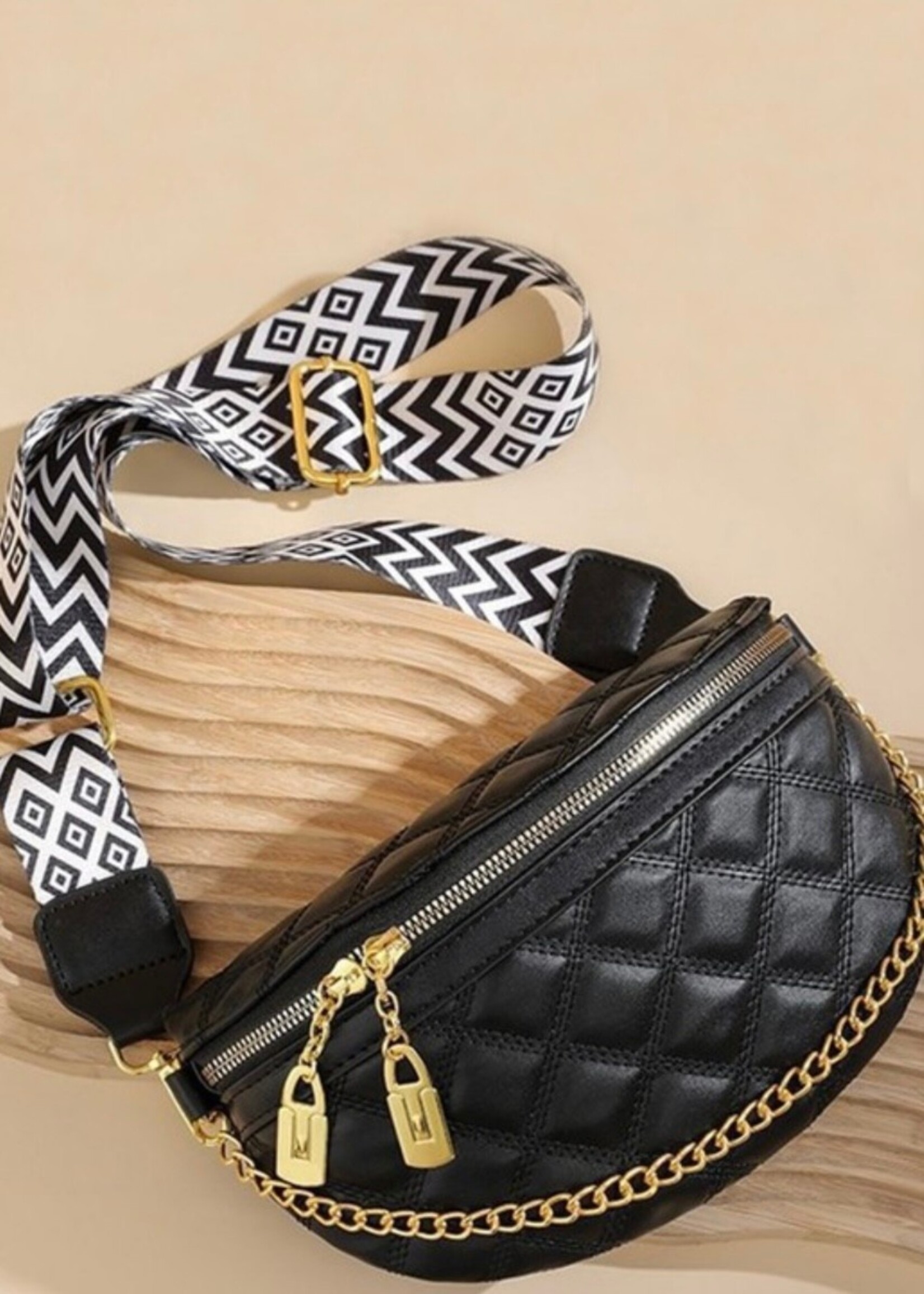 Vegan Quilted Crossbody Bum Bag