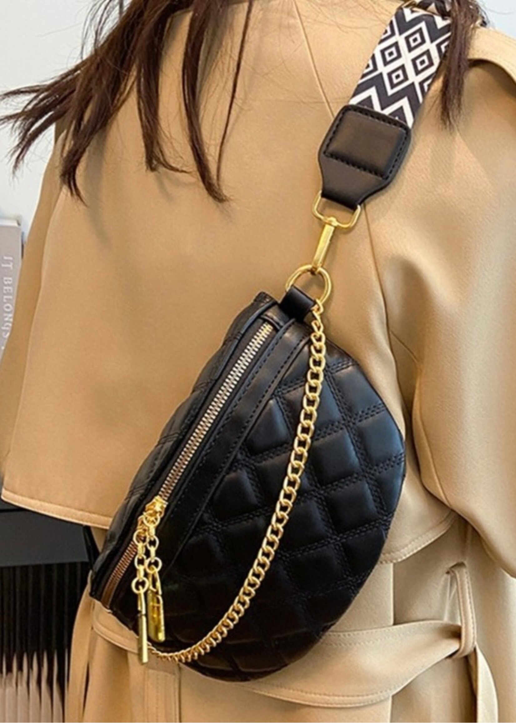 Vegan Quilted Crossbody Bum Bag
