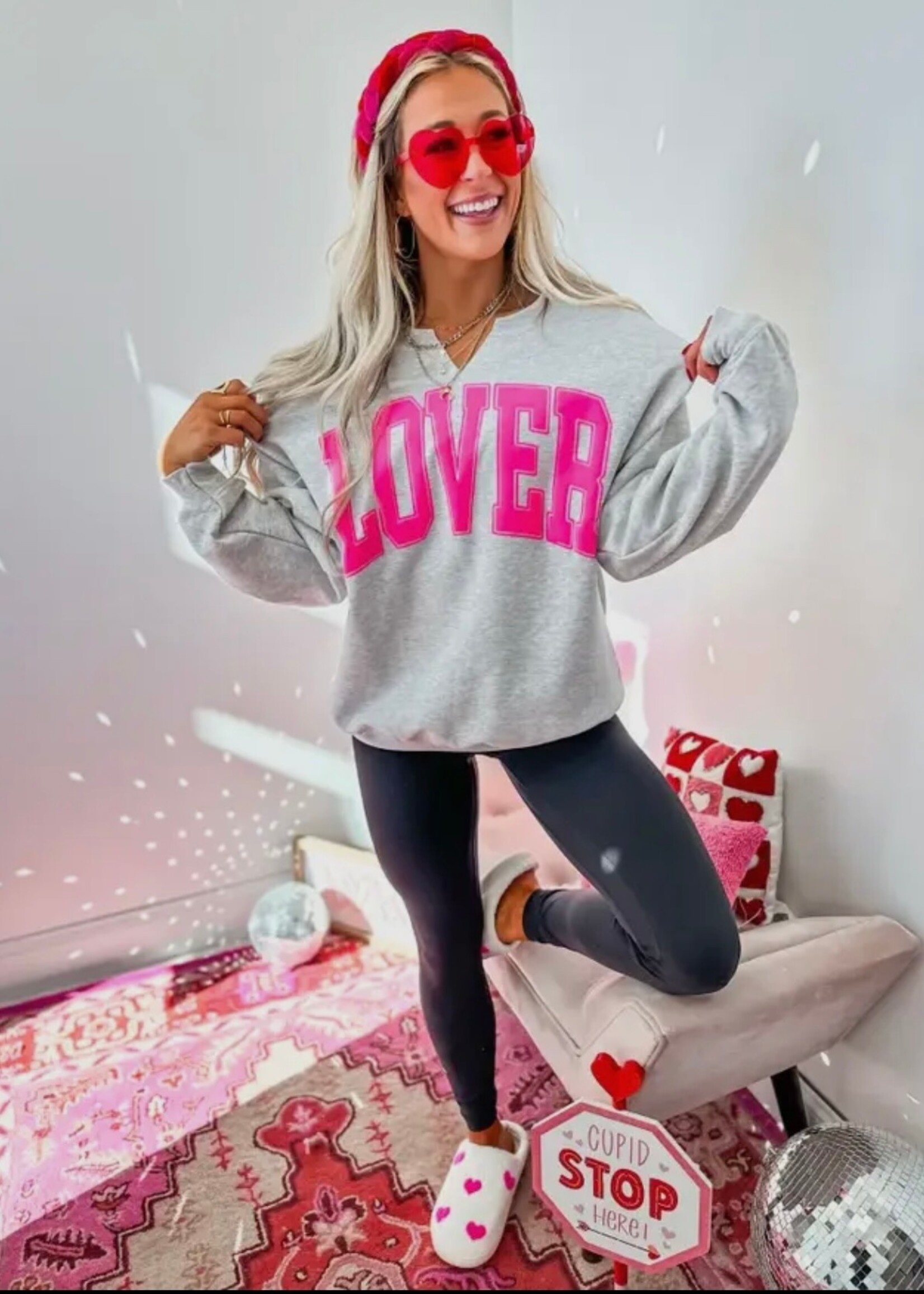 Lover Splitneck Crewneck Sweatshirt