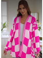 Lots to Love Check Cardigan