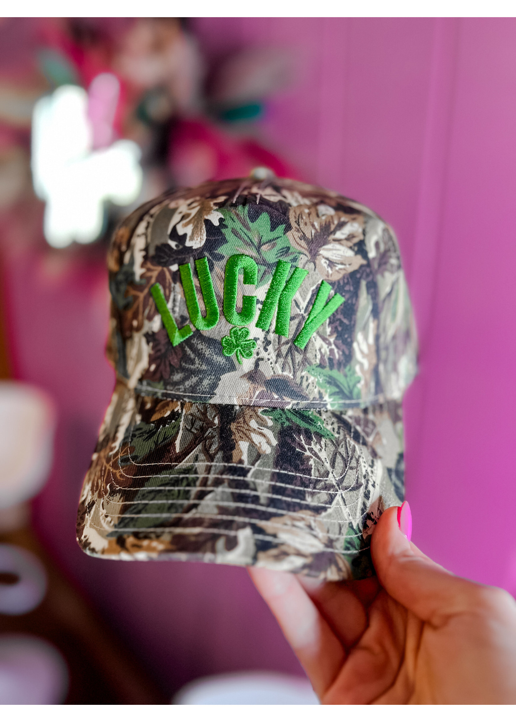 Lucky Camo Trucker Hat