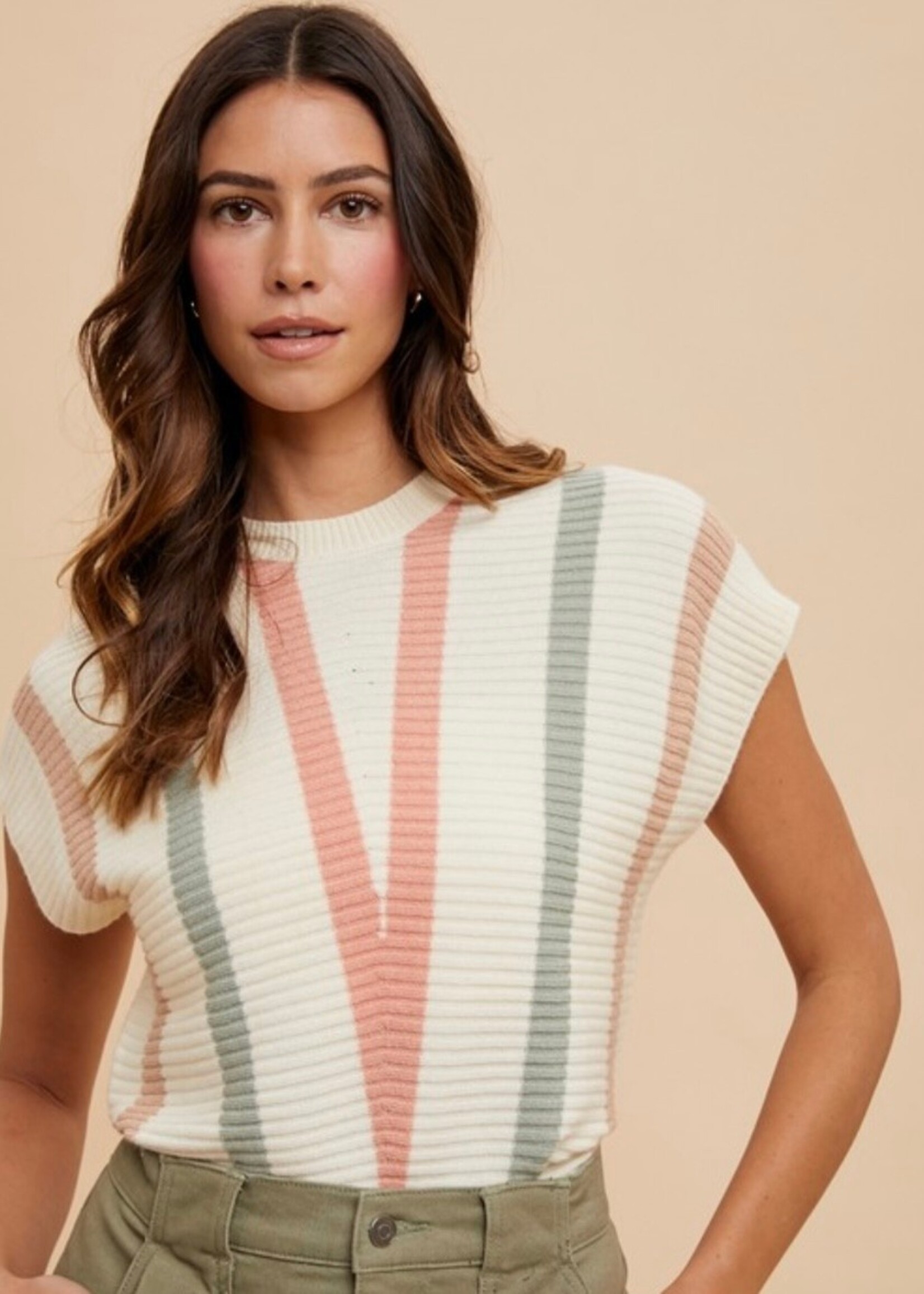 Millie Chevron Striped Sweater