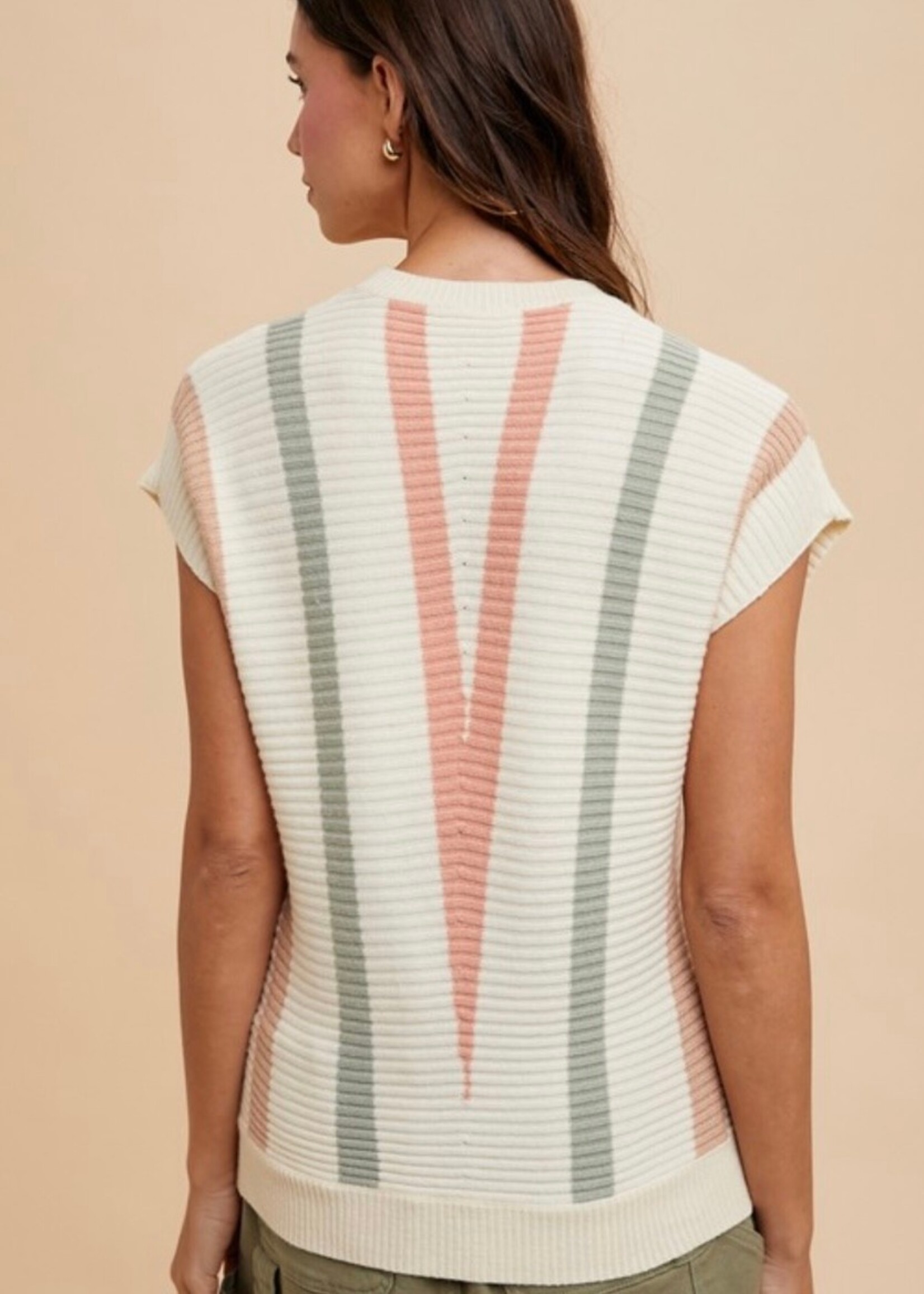 Millie Chevron Striped Sweater