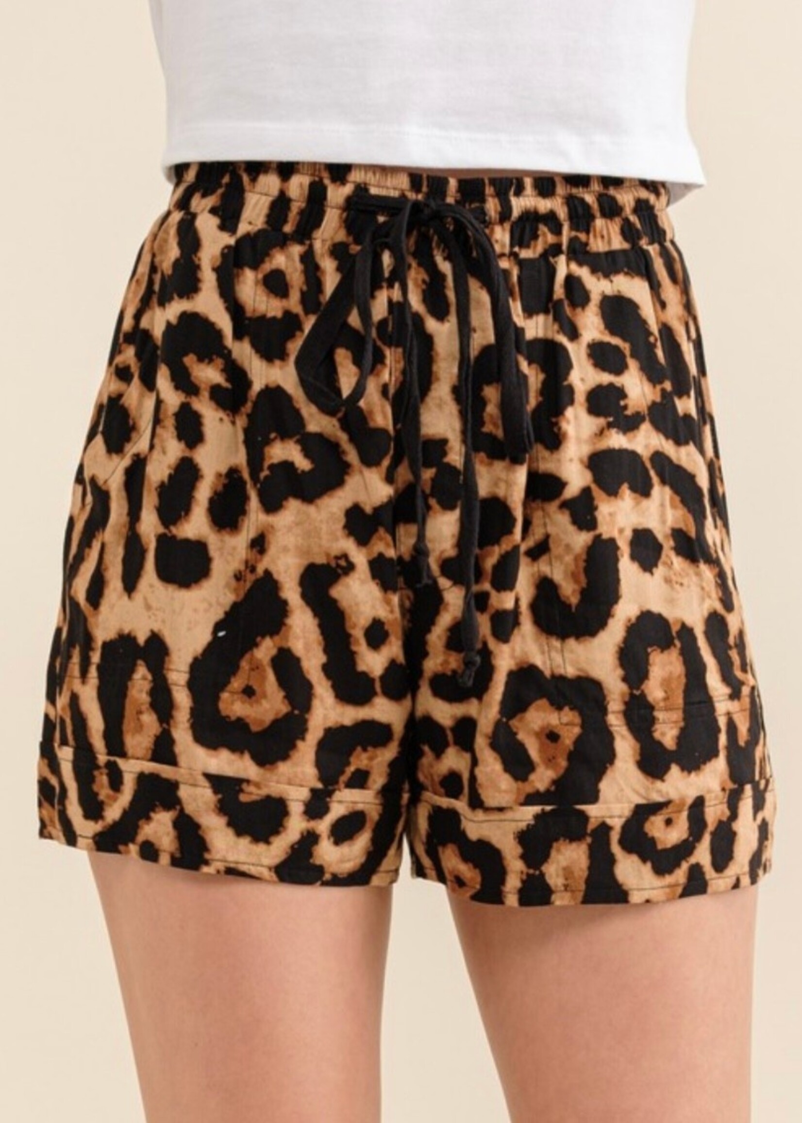Stassi Leopard Shorts