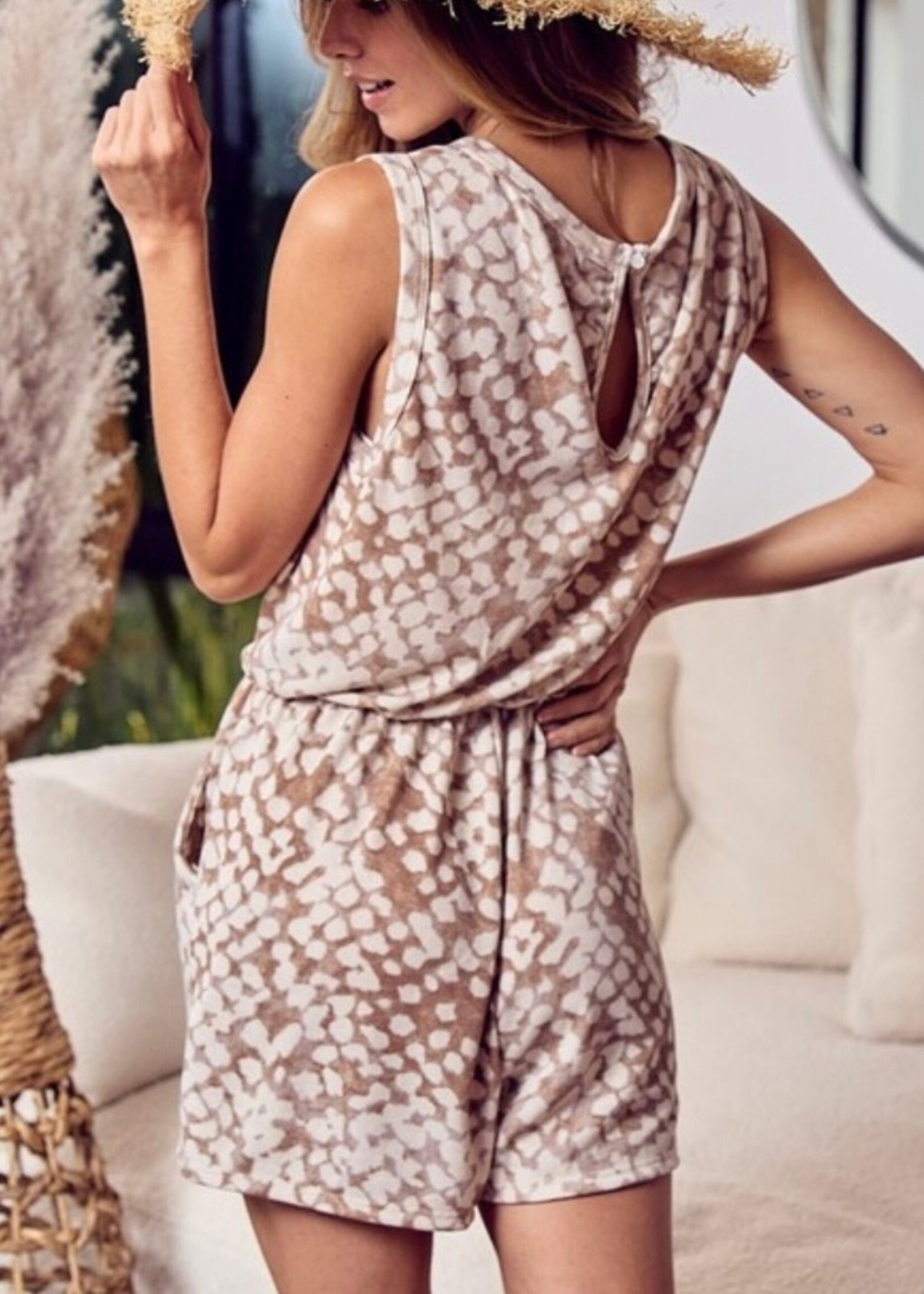 Beach Date Leopard Romper