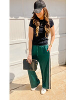 Dale Check Stripe Satin Pants