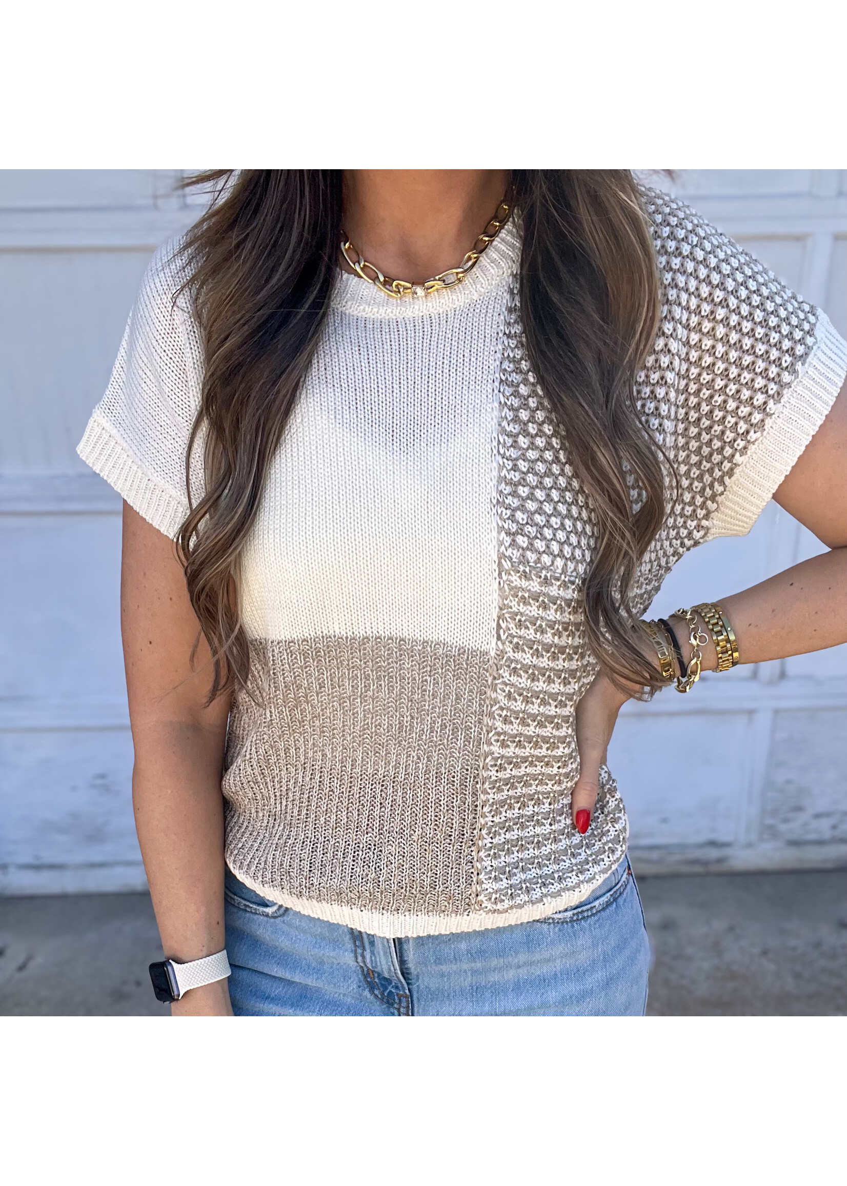 Harlen Colorblock Sweater Top