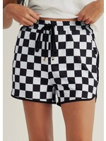 Pamona Checkered Drawstring Shorts