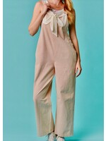 Emalyn Lace Ribbon Overalls