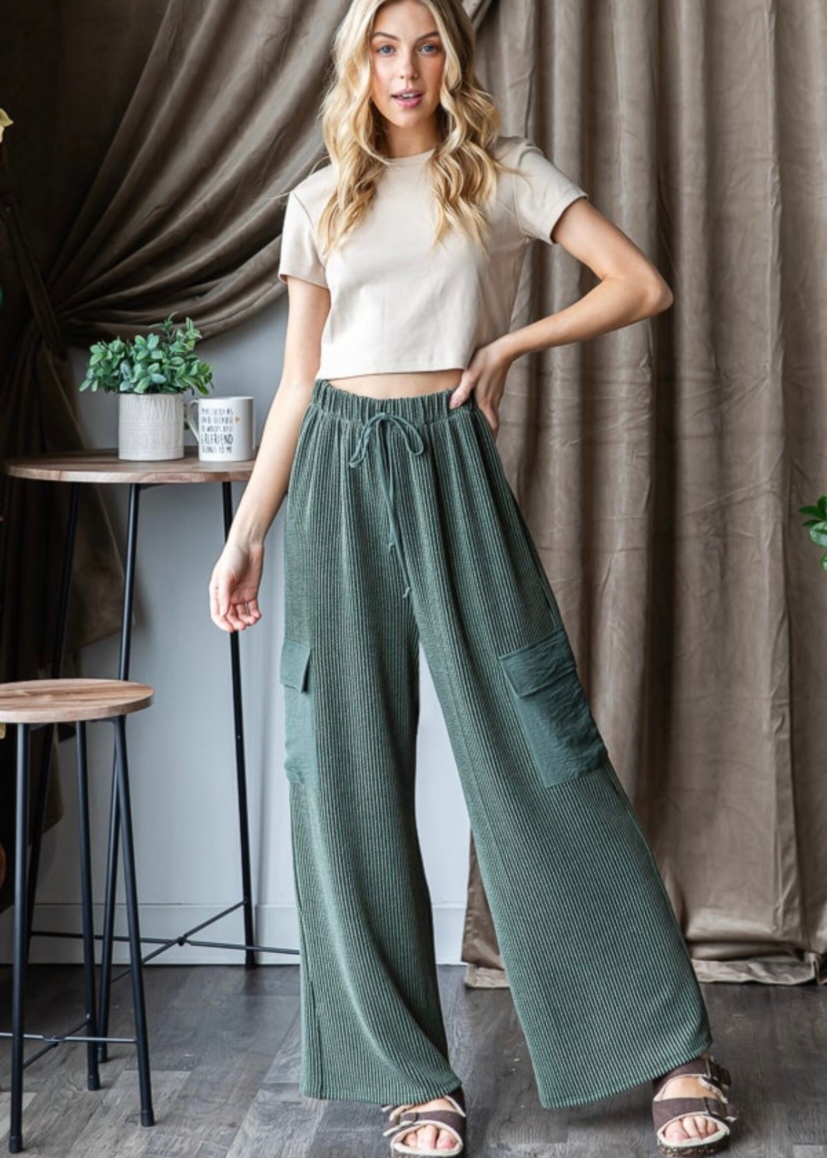 Rhett Drawstring Cord Cargo Pants