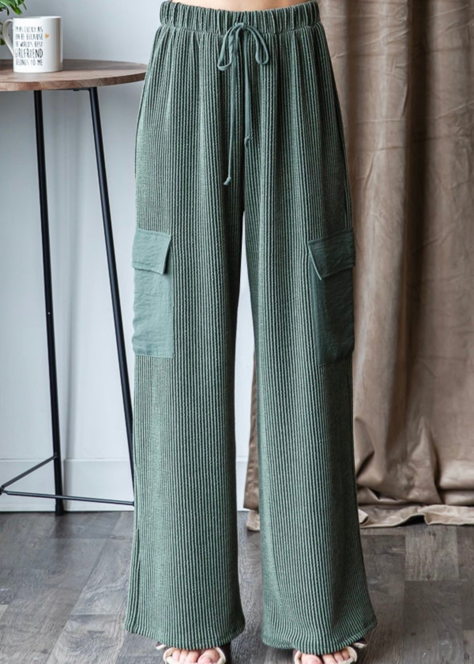 Rhett Drawstring Cord Cargo Pants