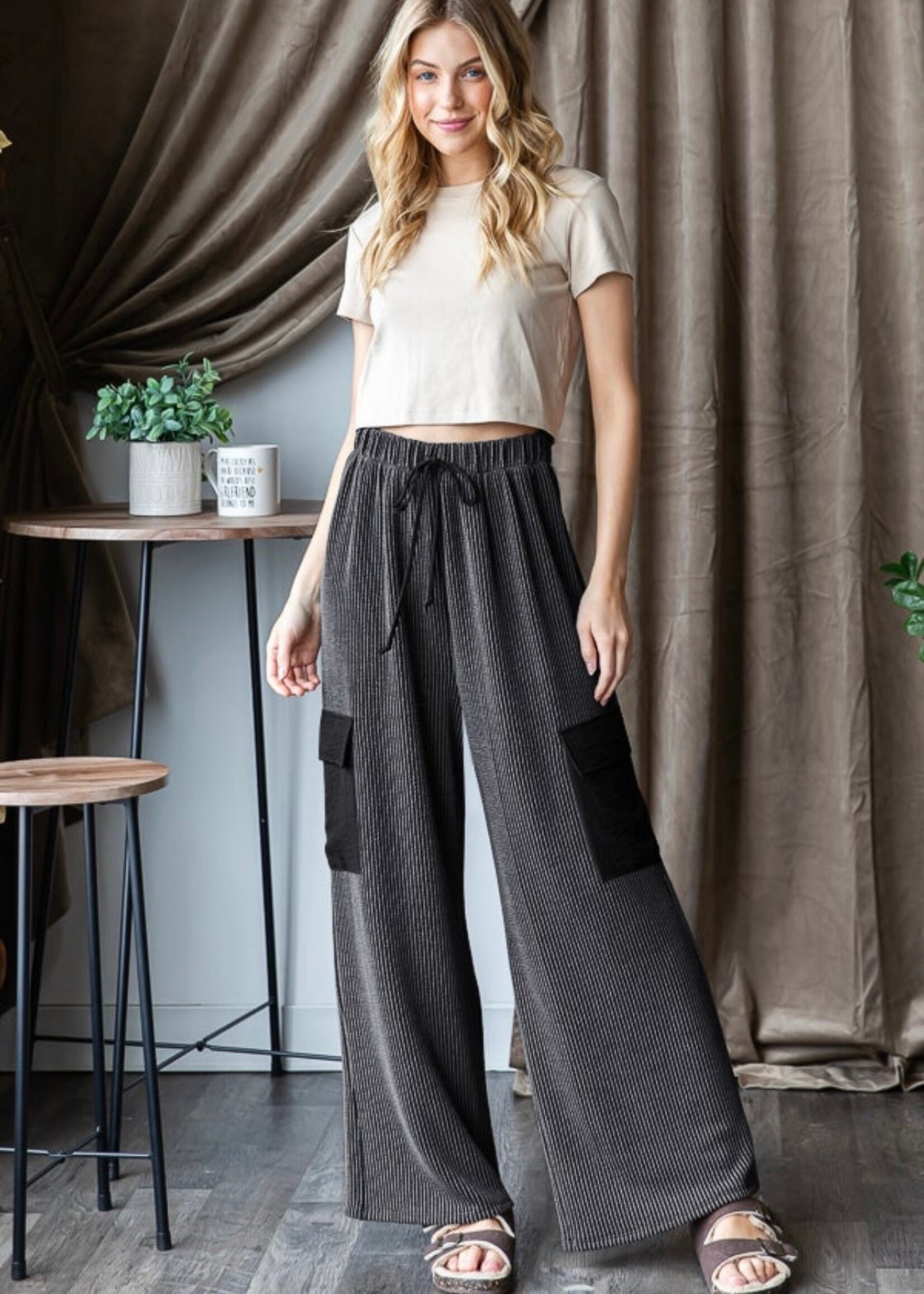 Rhett Drawstring Cord Cargo Pants