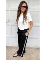 Dale Check Stripe Satin Pants