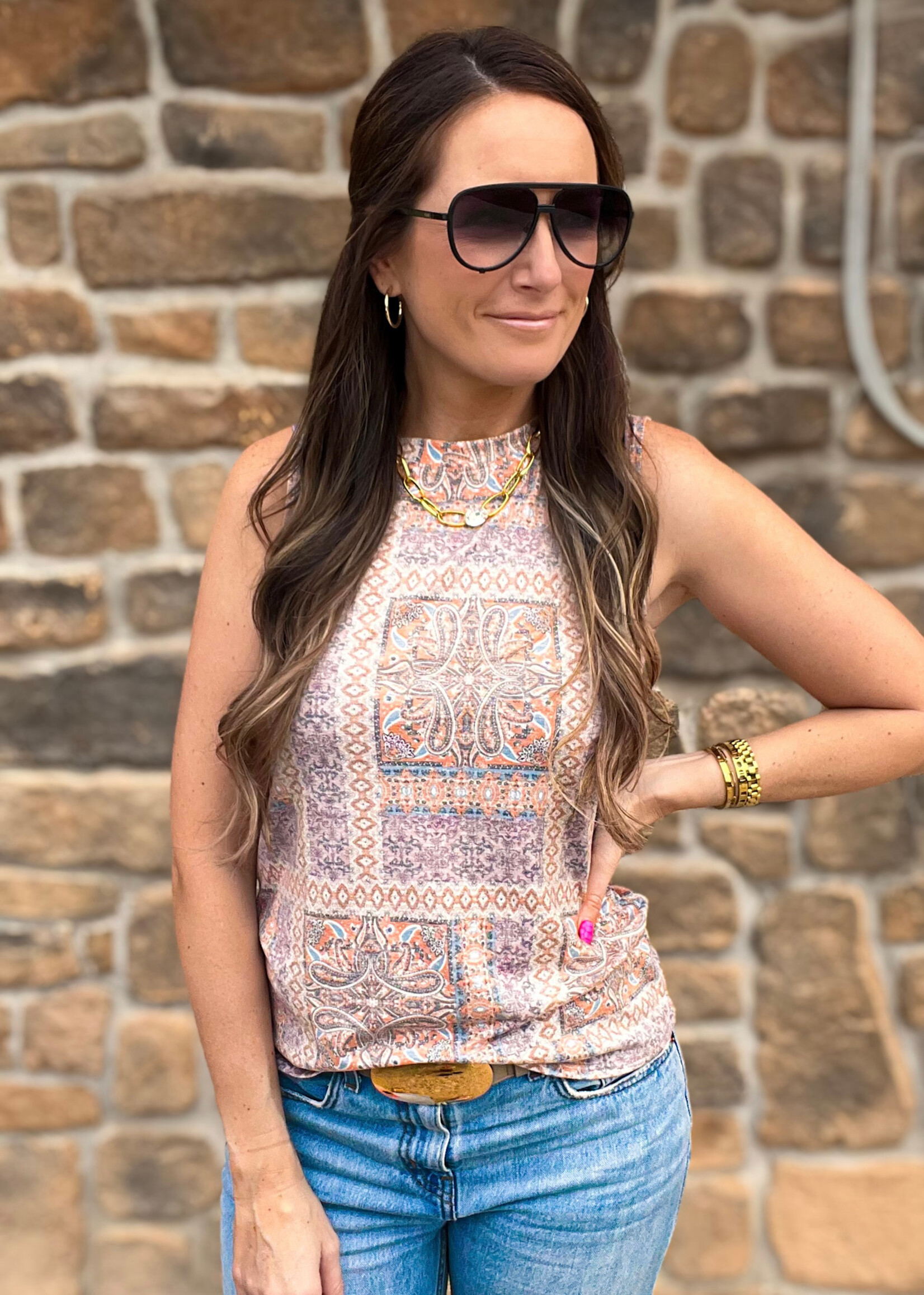 Boho Print Tank