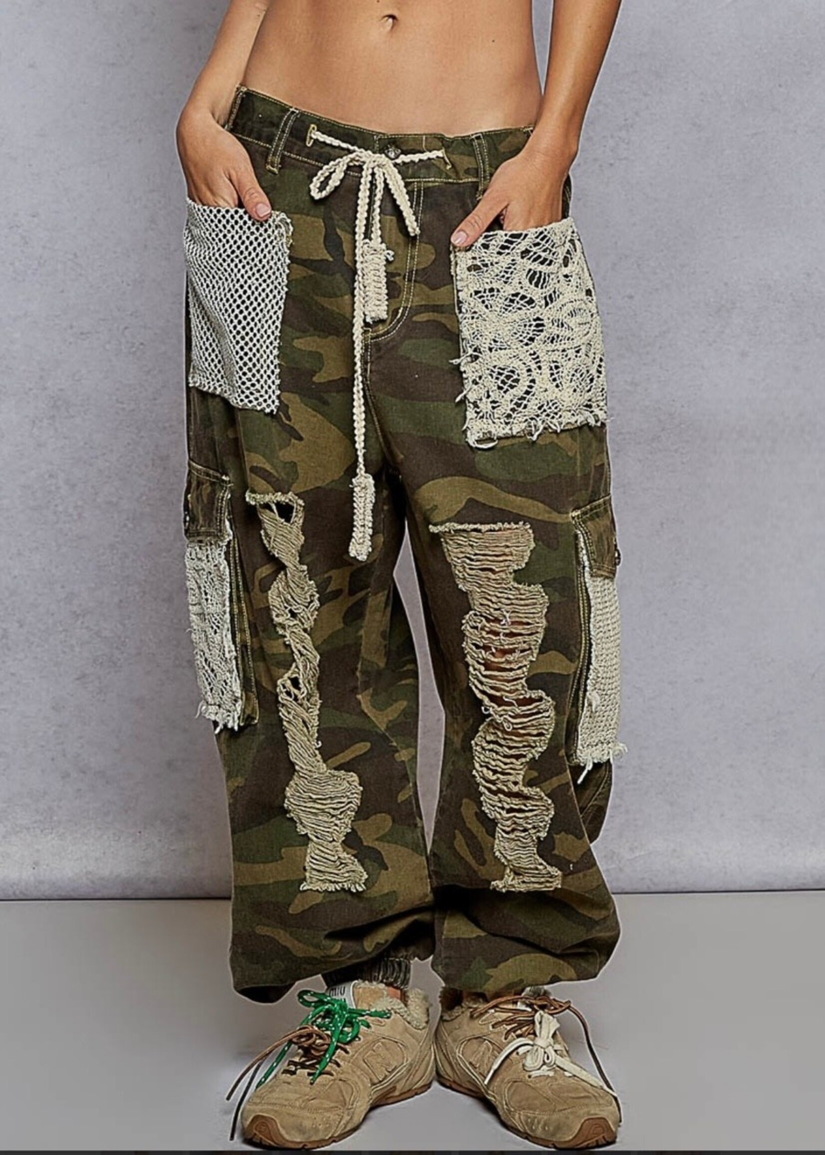 Dylan Distressed Camo Pants